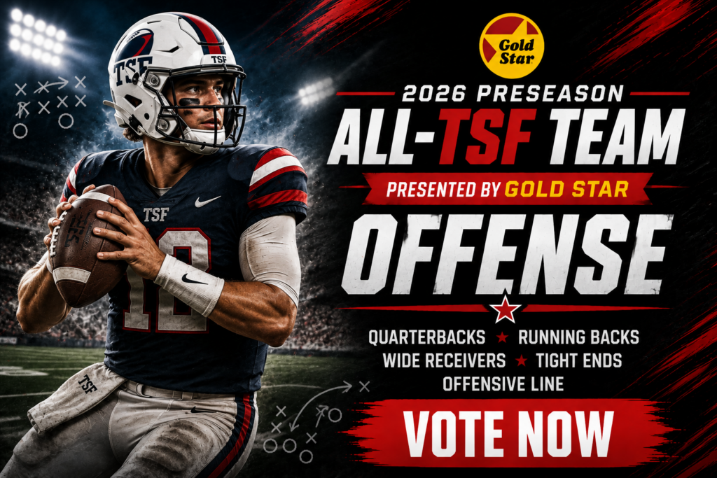 Cast your vote for the 2026 Preseason All-TSF Offensive Team to help recognize the top returning high school football players in the Tri-state area.