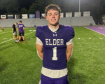 Andrew Lyman catches four touchdown passes for Elder against Middletown