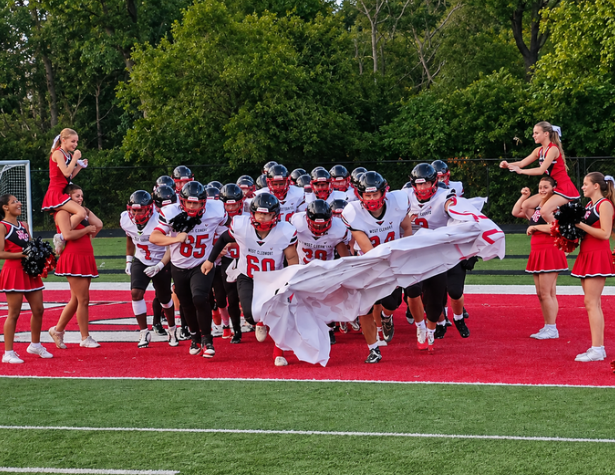 Holy Cross football team takes the field during the 2026 season.
