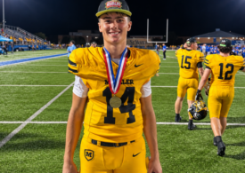 Moeller quarterback Hunter McLaughlin during the Crusaders' Week 5 win over St. Xavier.