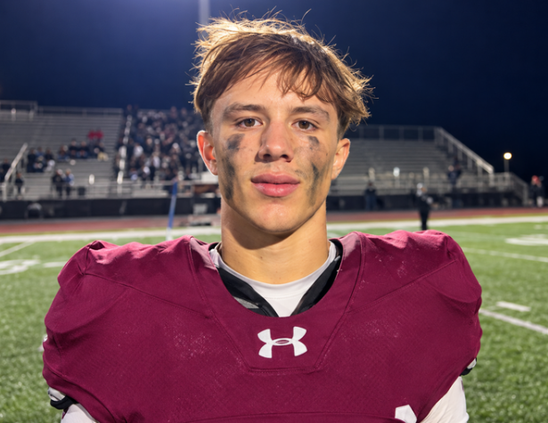 Lebanon senior running back Logan Schmenk after scoring four rushing touchdowns in a 49-7 win over Walnut Hills.